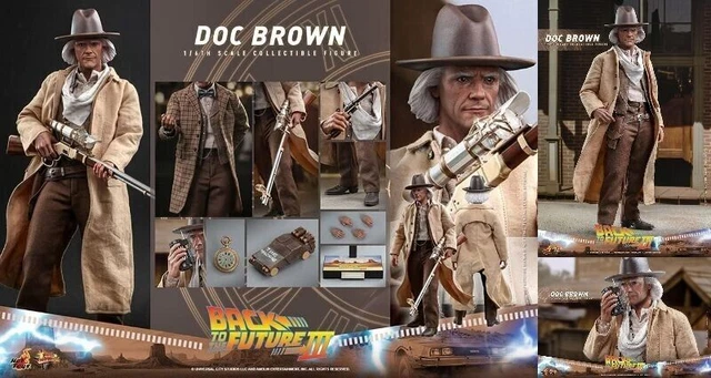 Figurine Doc Brown 1/18 – Retour Vers Le Futur – Résine Non Peinte (pour Customisation)