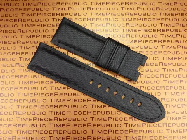 Nouveau bracelet de montre 24 mm PAM en cuir noir Kevlar tissu TOILETTE tissu 24 mm