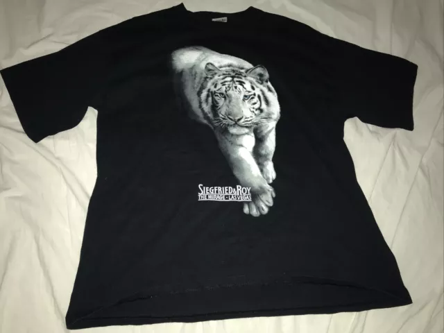 Siegfried And Roy Front And Back  Las Vegas Mens XL Graphic T Shirt Vintage