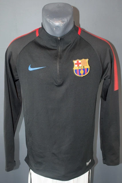 Barcellona Giacca Calcio Felpa da Uomo Pista Giacca Top Zip Misura S