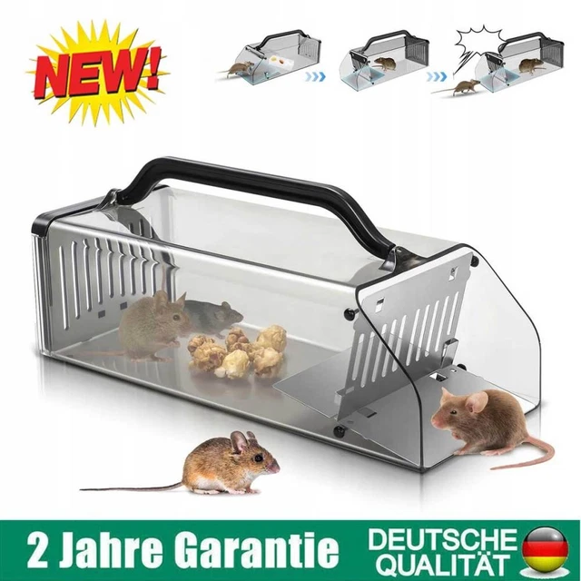 Lebendfalle Fr Muse, Ratten & Siebenschlfer  Wiederverwendbare  Tierfalle, Schonender Fang