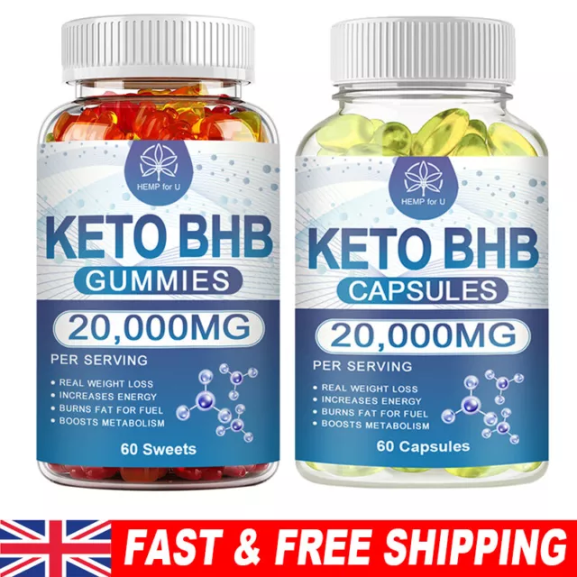 Keto Burn Pills-Strong Keto Diet Capsules-Fat Burners-Belly Weight Loss 60 Gummy