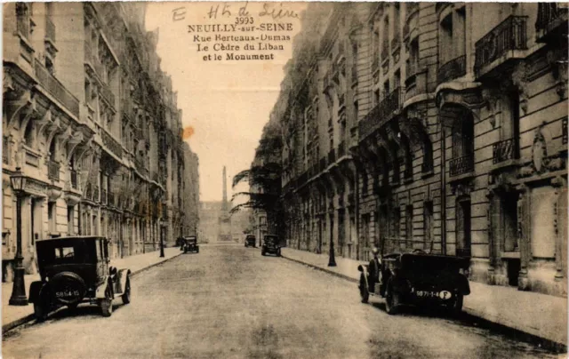 CPA AK NEUILLY-sur-SEINE Rue Berteaux-Dumas Le Cedre du Liban et le (581897)