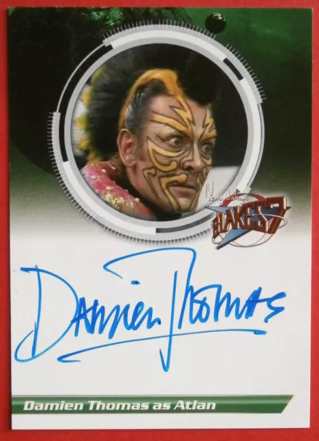 BLAKE'S 7 - DAMIEN THOMAS as Atlan - Hand-Signed Autograph Card, LIMITED EDITION