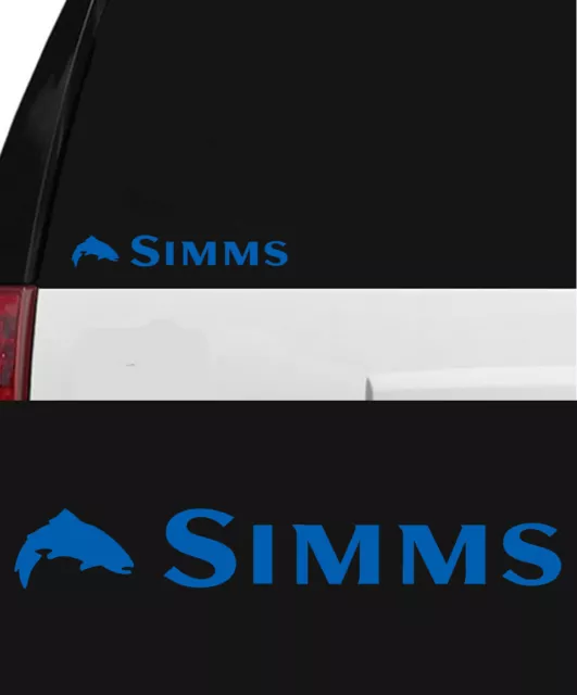 SIMMS FISHING OUTDOOR Sports Trout Vinyl Decal Sticker Window