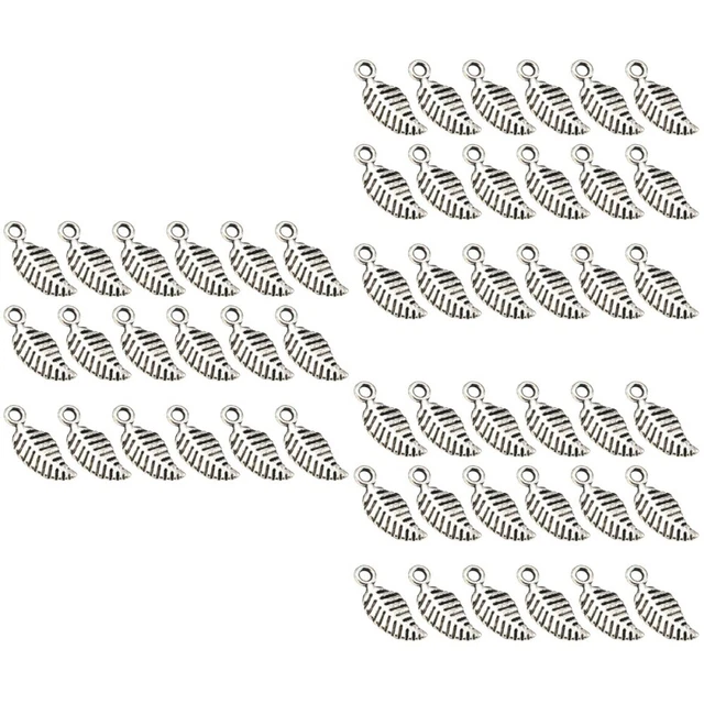 150 Stück Legierung Blatt Anhänger Charms Schmuckherstellung Zubehör für
