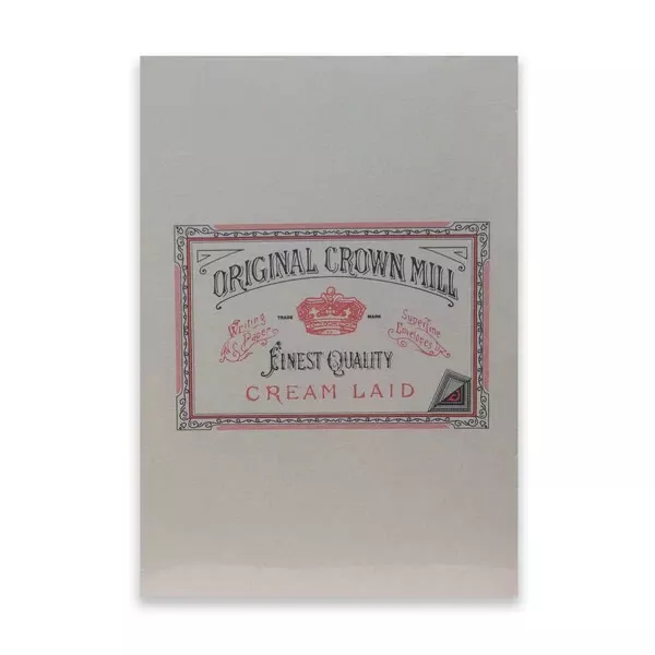 Original Crown Mill 100 A6 Writing Cards Set with Lined C6 Envelopes grey 11639