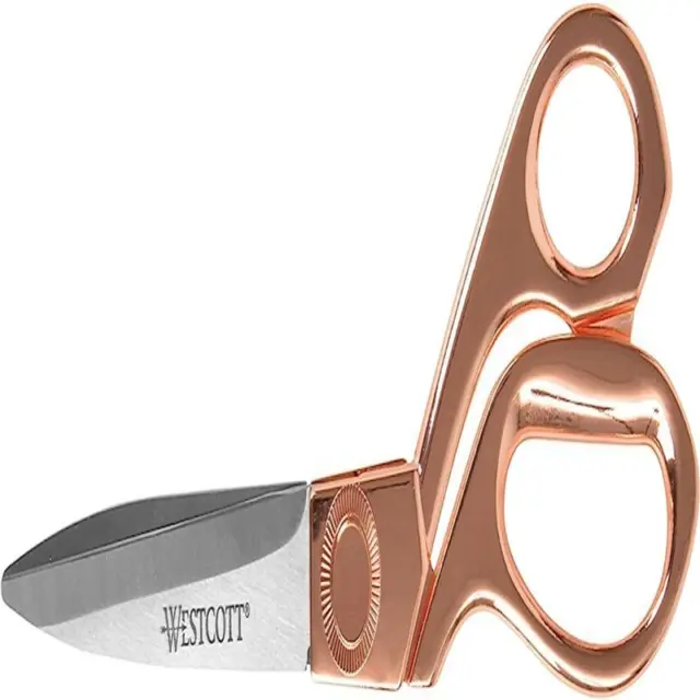 Westcott 16968 8-Inch Stainless Steel Rose Gold Scissors For