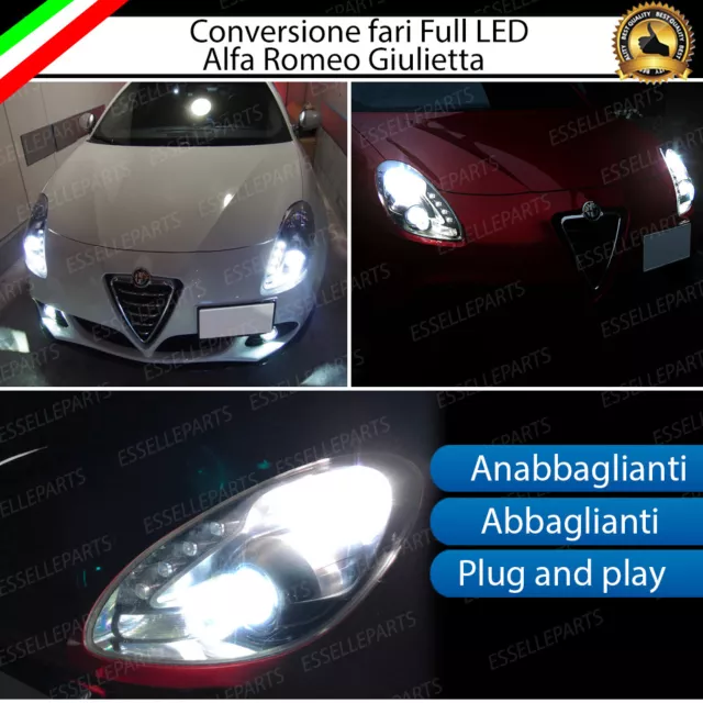 Kit Fari Full Led Alfa Romeo Giulietta Anabbaglianti + Abbaglianti 22000 Lumen