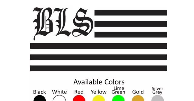 Black Label Society Flag Vinyl Decal Sticker Custom Size And Color