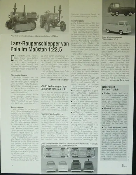 CURSOR VOLKSWAGEN VW Pritschenwagen in 1-40....ein Modellbericht   #9501mm
