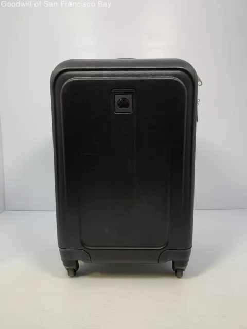 Delsey Rolling Wheeled Hard Side Carry On Travel Suitcase Luggage Black