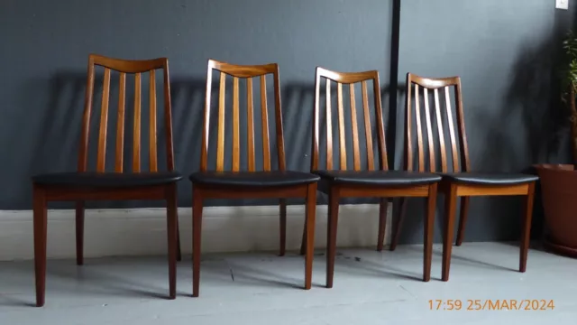 mid century G Plan dining chairs Fresco chairs afromosia teak vintage RESTORED