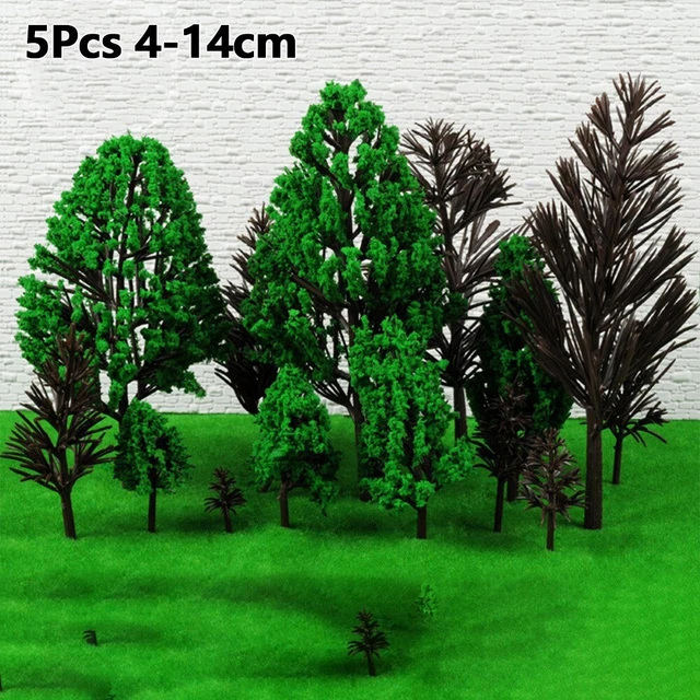 Lot 20 Arbres Miniatures 8,5 Cm – Échelle 1:200 – Plastique Résine – Pour Train, Table De Sable, Paysage – Déco Réaliste
