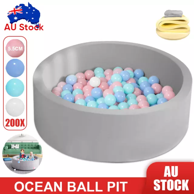 90x30cm Soft Baby Kids Ocean Ball Play Pit Paddling Foam Pool Child Barrier Toy