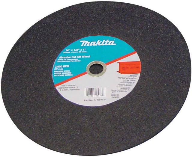 14-Inch Chop Saw Blade Metal Cut off Wheel Cuts Steel Angle Iron Power Tools 5Pc