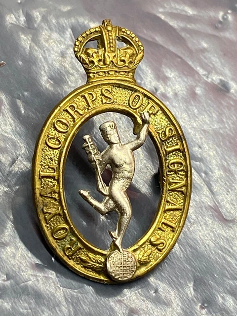 ORIGINAL BRITISH ARMY WW2 Royal Corps of Signals Collar Badge £6.00 ...