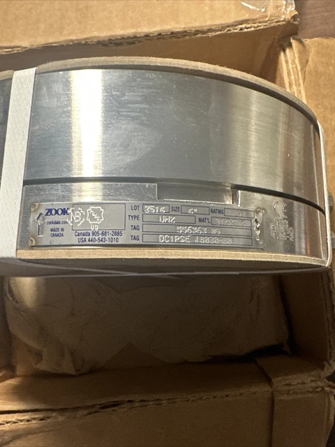 Zook UHZ 150 Type 6" Rupture Disk Bursting Disc Holder 316ss H3602