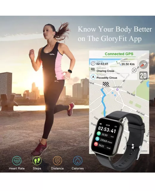 Montre Intelligente Podomètre Calories, Cardiaque Sommeil, GPS.