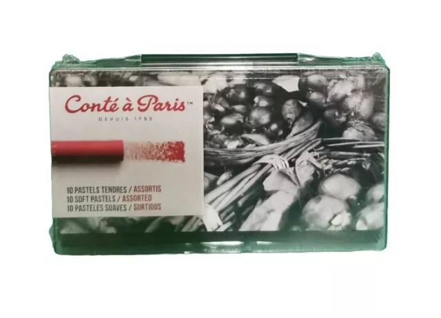 Conte a Paris - Professional Artists Quality Soft Round Pastels - Set of 10 ✅