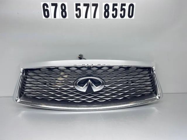 Infiniti Q50 Grill 2018 2019 2020 2021 Oem Grille Parking Sensors Chrome Camera