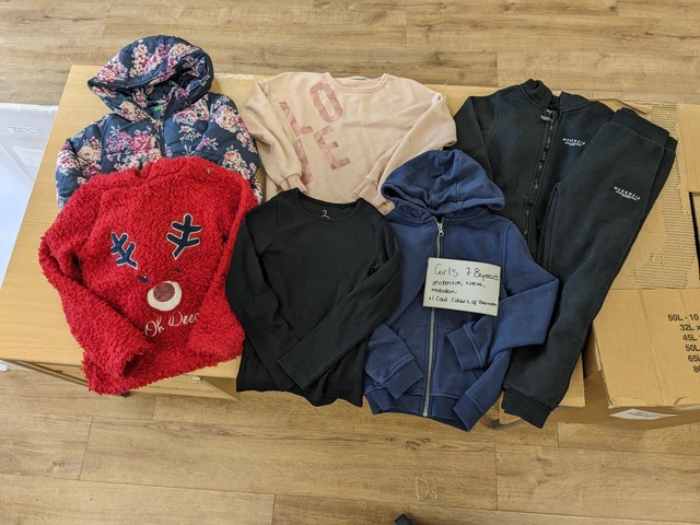 Cappotto Felpa con Felpa con Felpa Felpa Felpa Giovane Abbigliamento Ragazze 7-8 Anni McKenzie Next Winter Joggers Natale