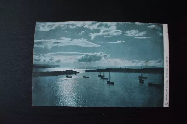Postcard Portrush Harbour Moonlight Antrim Northern Ireland Unposted Tucks