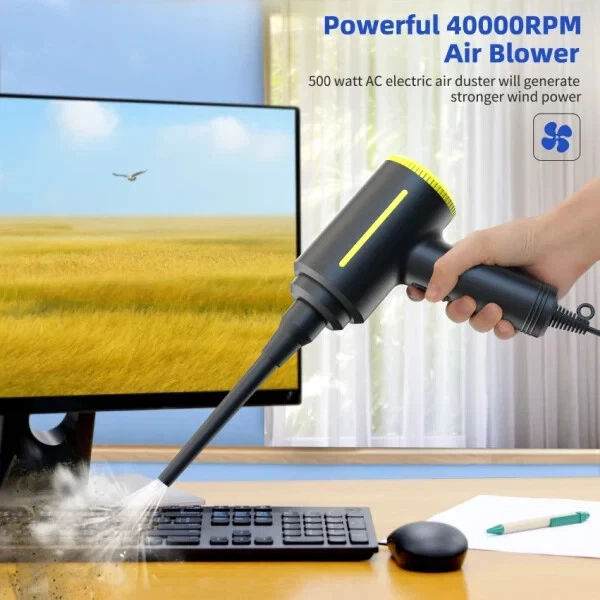 COMPRESSED AIR DUSTER; 40000RPM Powerful MultiUse Electric Air Duster