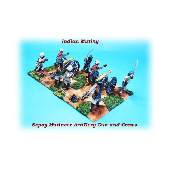 AW MINIS INDIAN Mutiny Sepoys 28mm Mutineer 24lb. Gun & Crew Pack New ...