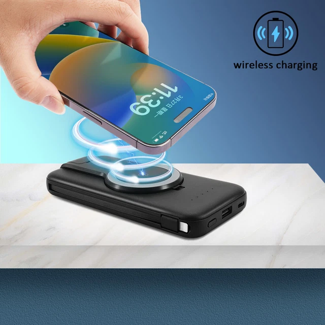 Wireless Power Bank USB Portable External Battery Backup Fast Charger 1000000mAh Wireless Power Bank USB Portable External Battery Backup Fast Charger 1000000mAh