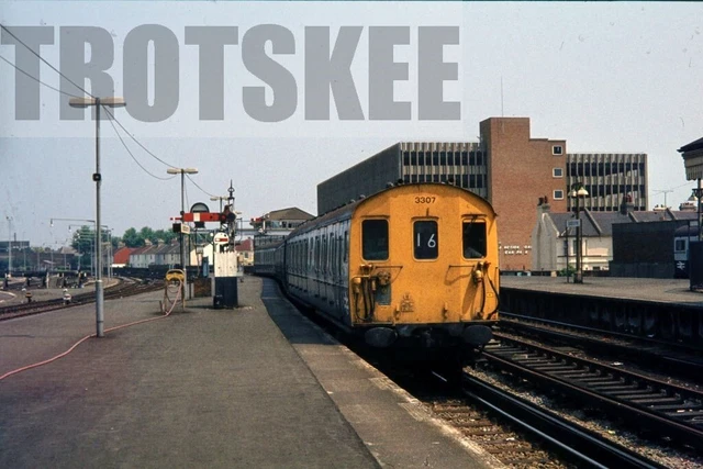 35MM SLIDE BR British Rail Electric EMU Class 414 3307 Eastbourne 1982 ...
