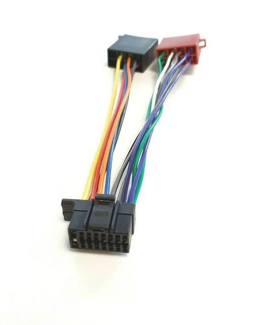 Câble ISO Pour Autoradio JVC - Modèles KD-X141, KD-X341BT, KD-X342BT, KMM-BT203 - Neuf Sous Blister