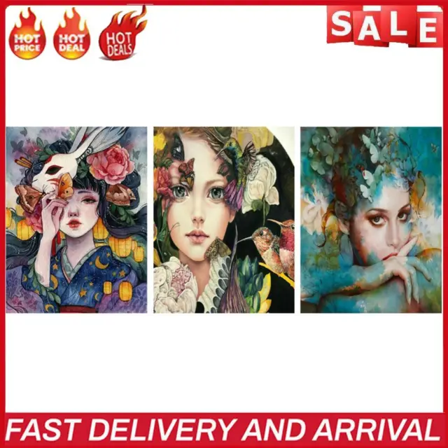 Hand Painted Digital Oil Picture DIY Girl Paint By Numbers Home Wall Decor Kit