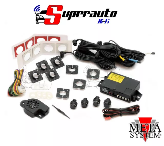 Kit Sensori Parcheggio Active Park 4/14 Metasystem Compatibile Mercedes Ant Post