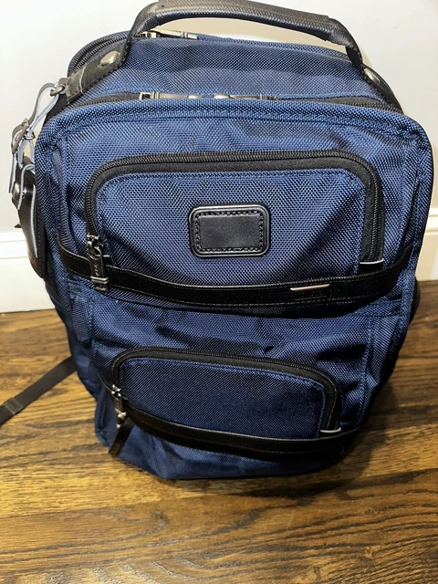 Tumi Alpha 3 Backpack Shoulder Bag Business Sports Nylon Blue Line