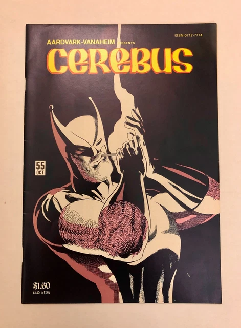Cerebus #55 Aardvark-Vanaheim 1983 FN+ 6.5 Wolverine parody Wolveroach Dave sim 3