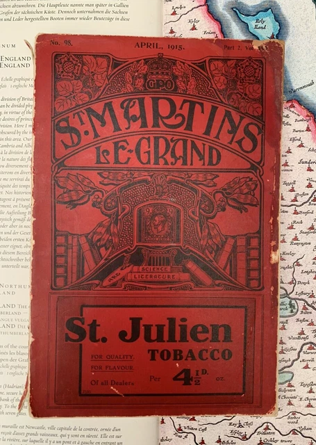 RARE ST MARTINS Le Grand, Post Office, Telegraph Office 1915, WW1 Roll ...