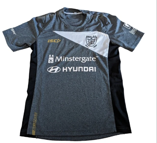 Hull FC Rugby Super League Jersey ISC Grey Medium