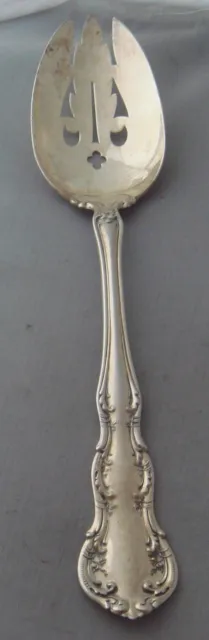 Wallace Irving Sterling Silver Pierced Table Serving Spoon