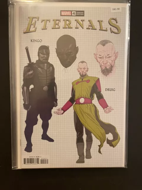 Eternals 4 Variant High Grade 9.8 Marvel Comic Book D81-98