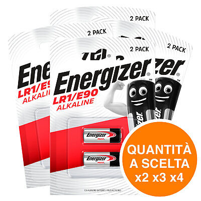 Energizer Max Pile Alcaline LR1 E90 Batterie 1,5V Specialistiche a Lunga Durata