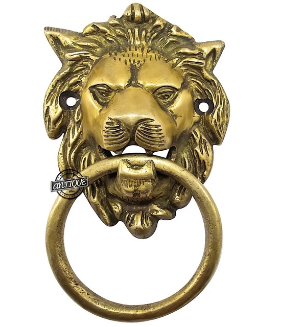 Lion Porte Heurtoir Style Antique Portail Bell Meilleur Maison Décoration Murale