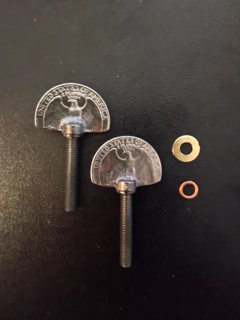 tattoo machine vice screw with coins 8/32 thread