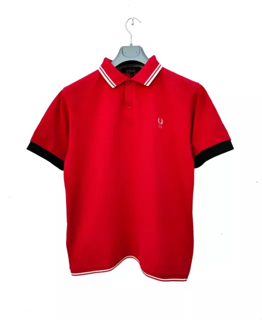 Fred Perry Comme des Garcon Polo Piquet Man Cotton Shirt Size L