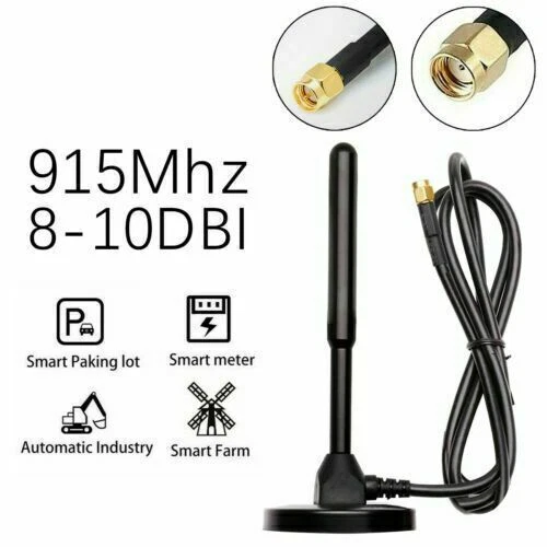 For RAKNebra Bobcat 300US Helium Hotspot Miner 8dBi Outdoor 915MHZ LoRa Antenna