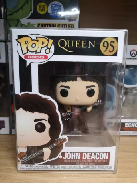 Funko POP! Rocks Queen John Deacon #95 w/Pop Protector