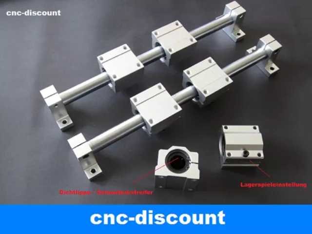 Linearführung  8x 600mm CNC Linear Guide Rail Stage