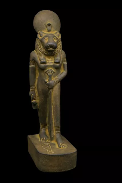 UNIQUE ANTIQUE ANCIENT EGYPTIAN Statue Stone Sekhmet Warrior of War Handmade