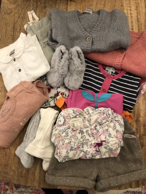 baby girl clothes bundle 3-6 months Inc Next M&s, Lilly And Sid, Monsoon Etc