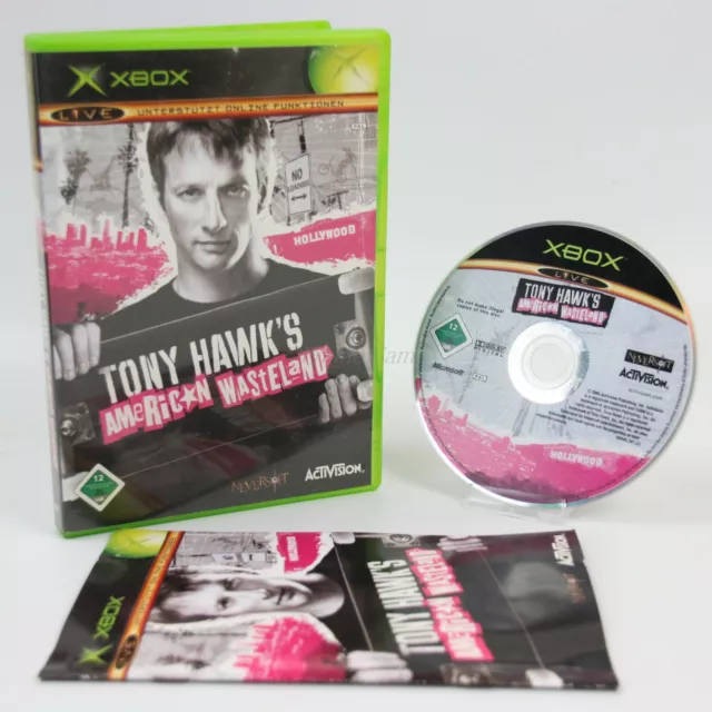 Microsoft Xbox Classic OVP PAL Tony Hawks American Wasteland Anleitung Sehr Gut